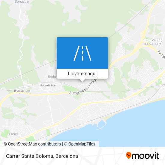Mapa Carrer Santa Coloma