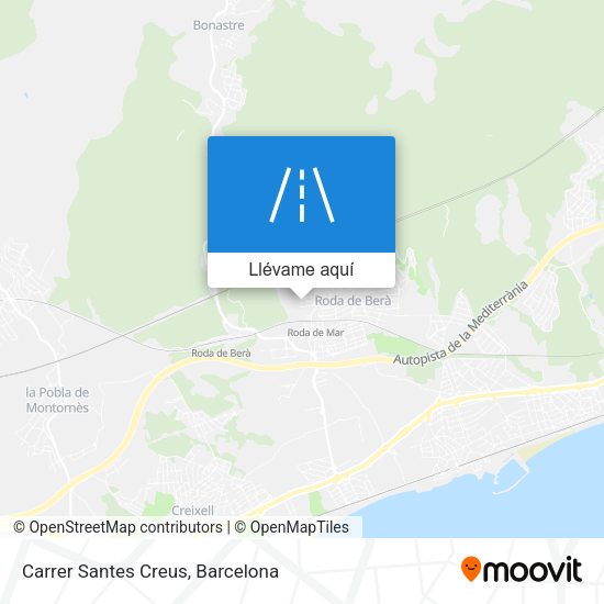 Mapa Carrer Santes Creus
