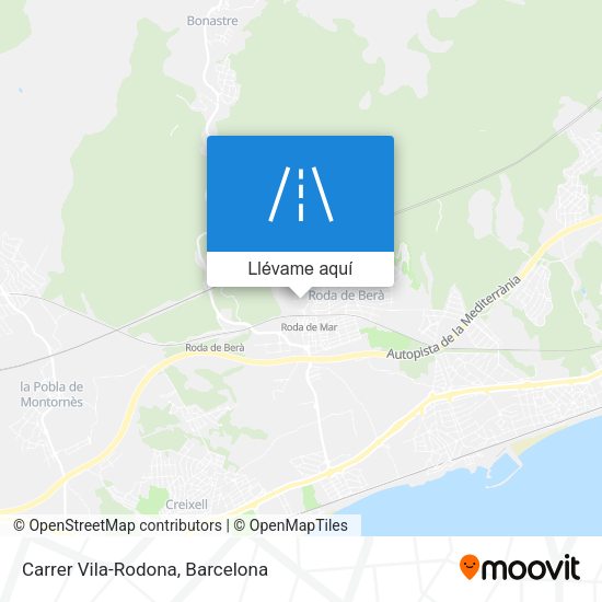 Mapa Carrer Vila-Rodona