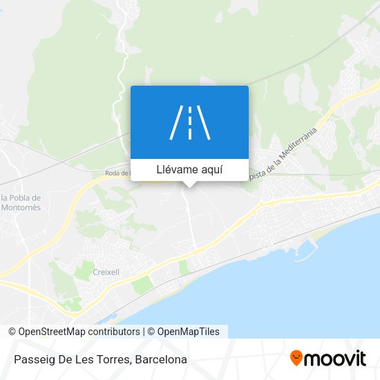 Mapa Passeig De Les Torres