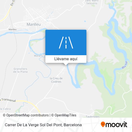 Mapa Carrer De La Verge Sol Del Pont