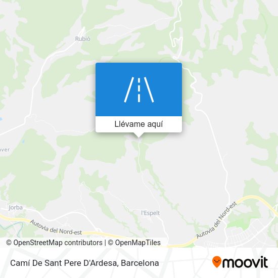 Mapa Camí De Sant Pere D'Ardesa