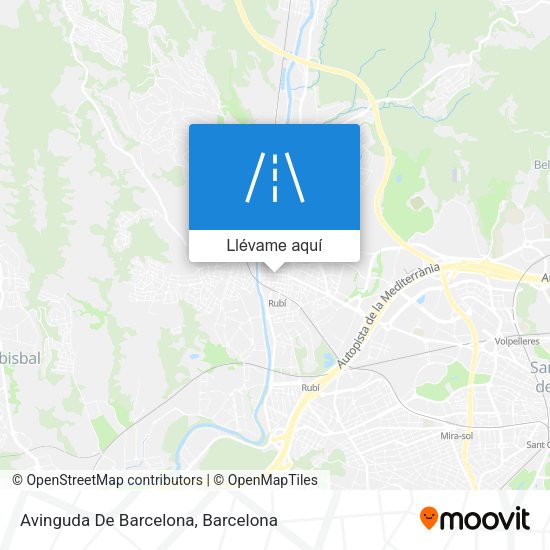 Mapa Avinguda De Barcelona