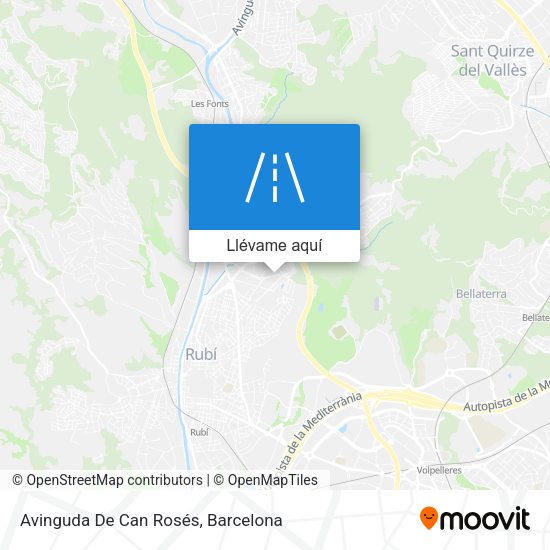 Mapa Avinguda De Can Rosés
