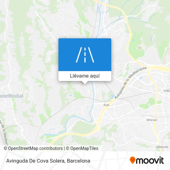 Mapa Avinguda De Cova Solera