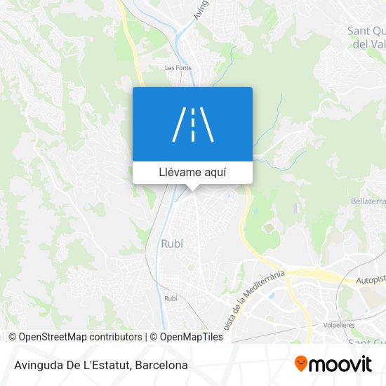 Mapa Avinguda De L'Estatut