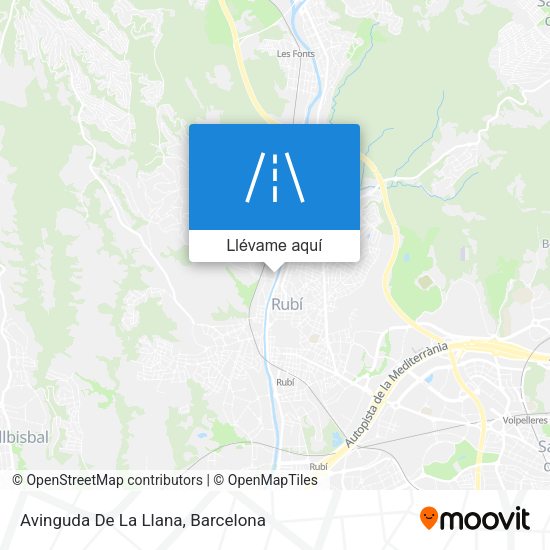 Mapa Avinguda De La Llana