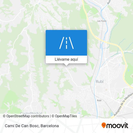 Mapa Camí De Can Bosc