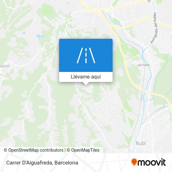 Mapa Carrer D'Aiguafreda