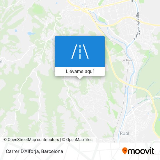 Mapa Carrer D'Alforja