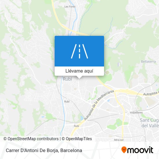 Mapa Carrer D'Antoni De Borja