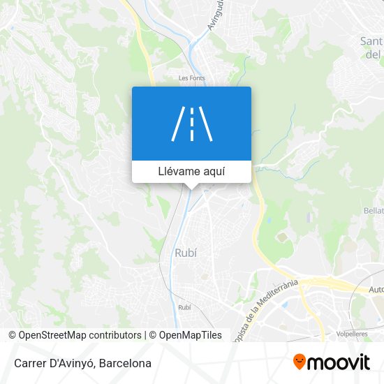 Mapa Carrer D'Avinyó