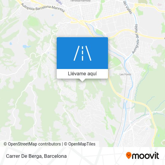 Mapa Carrer De Berga