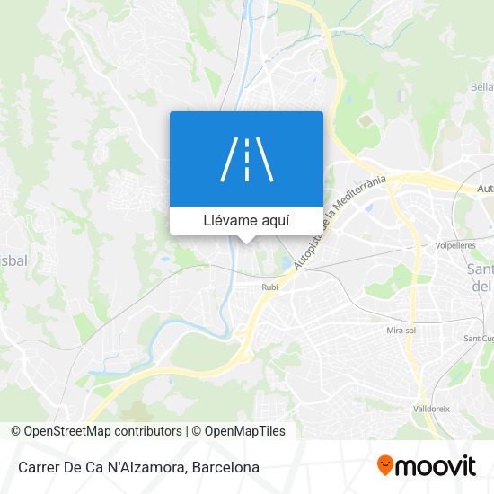 Mapa Carrer De Ca N'Alzamora