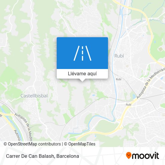 Mapa Carrer De Can Balash