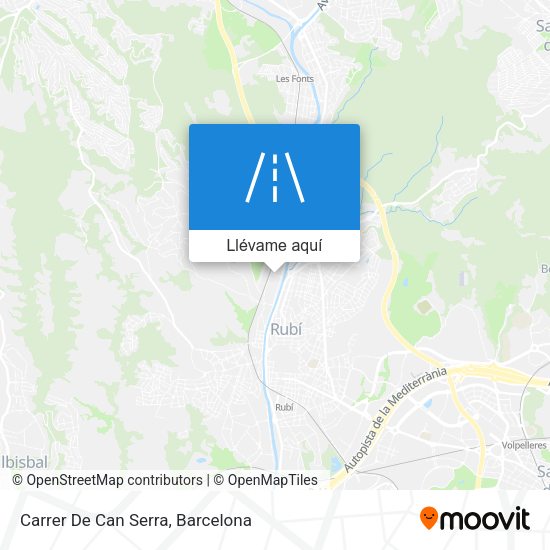 Mapa Carrer De Can Serra