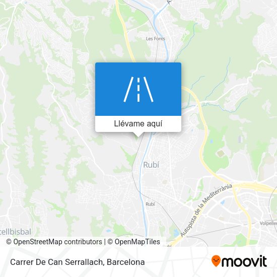 Mapa Carrer De Can Serrallach