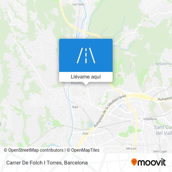 Mapa Carrer De Folch I Torres