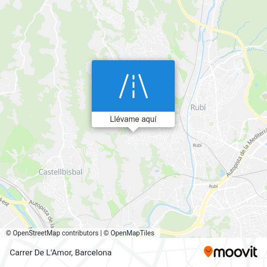Mapa Carrer De L'Amor