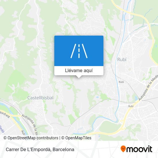 Mapa Carrer De L'Empordà