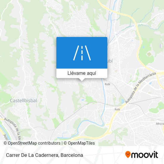 Mapa Carrer De La Cadernera