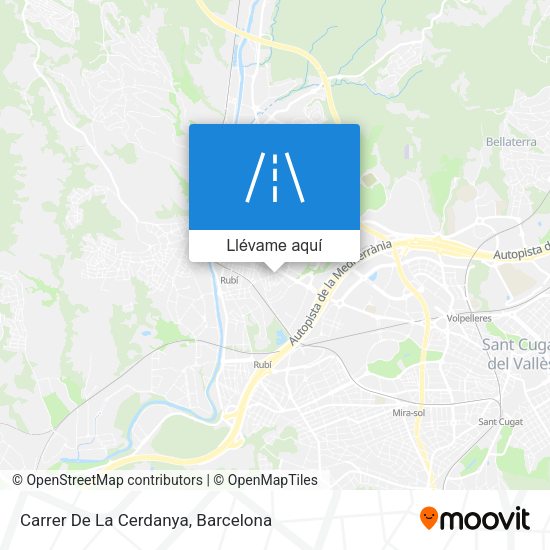 Mapa Carrer De La Cerdanya