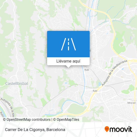 Mapa Carrer De La Cigonya