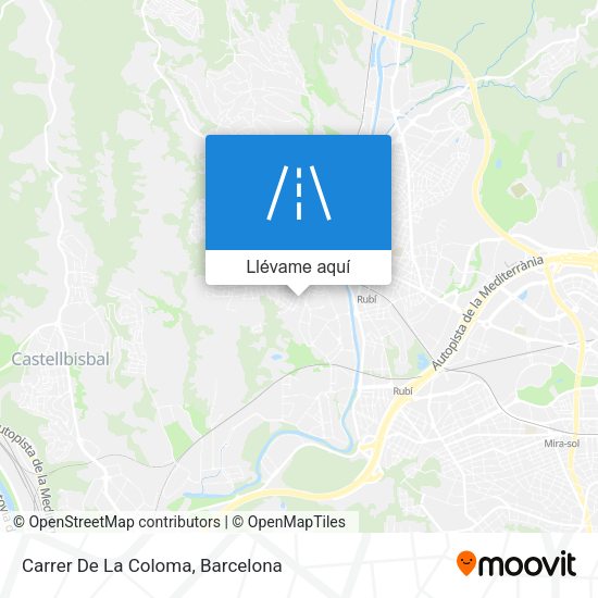Mapa Carrer De La Coloma