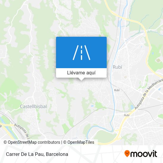 Mapa Carrer De La Pau