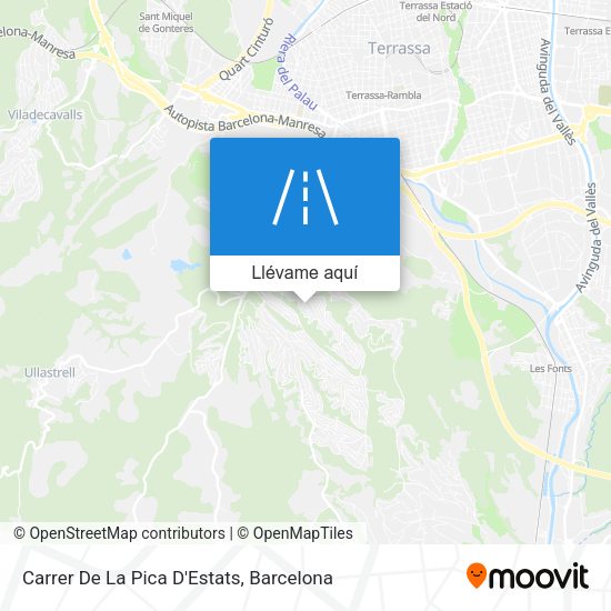 Mapa Carrer De La Pica D'Estats