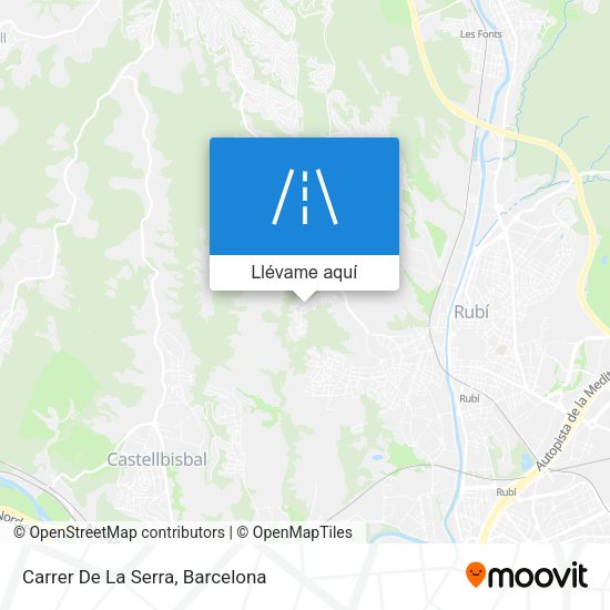 Mapa Carrer De La Serra