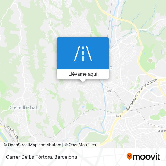 Mapa Carrer De La Tòrtora