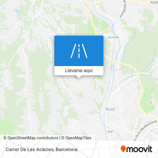 Mapa Carrer De Les Acàcies