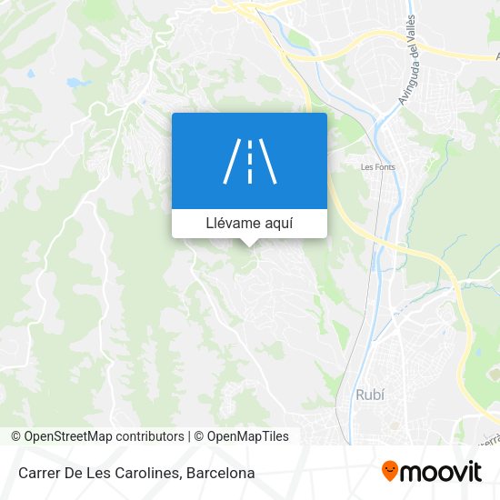 Mapa Carrer De Les Carolines