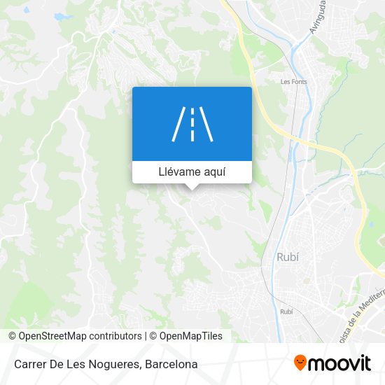 Mapa Carrer De Les Nogueres
