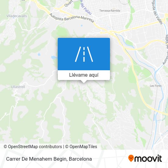 Mapa Carrer De Menahem Begin