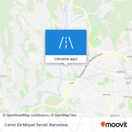 Mapa Carrer De Miquel Servet