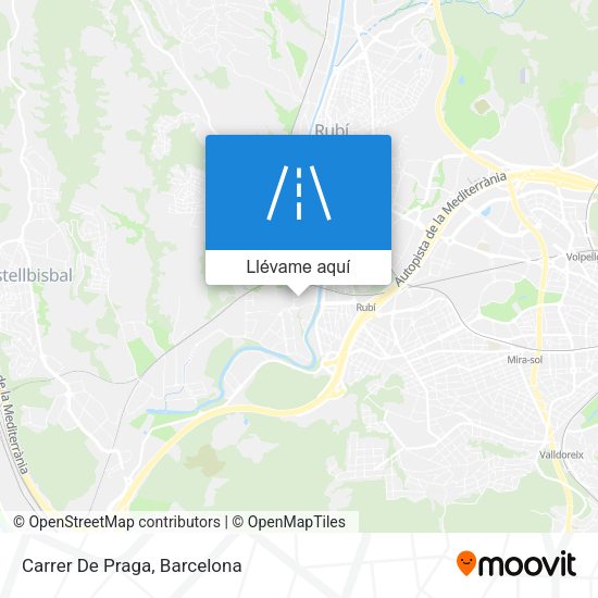 Mapa Carrer De Praga