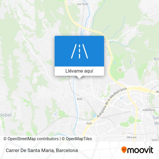 Mapa Carrer De Santa Maria