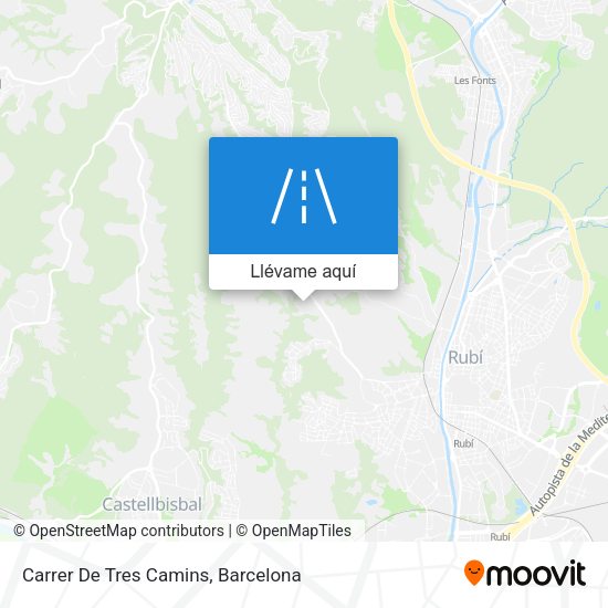 Mapa Carrer De Tres Camins