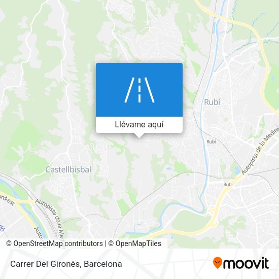 Mapa Carrer Del Gironès