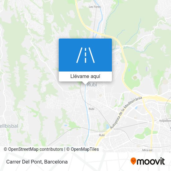 Mapa Carrer Del Pont