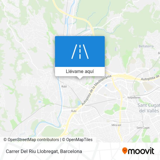 Mapa Carrer Del Riu Llobregat