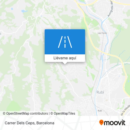 Mapa Carrer Dels Ceps