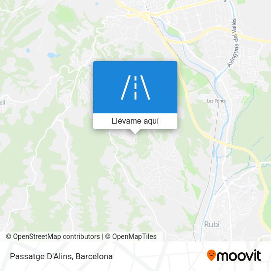 Mapa Passatge D'Alins