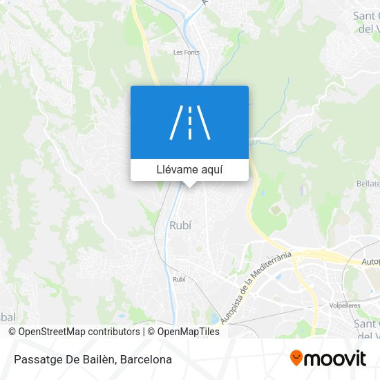 Mapa Passatge De Bailèn