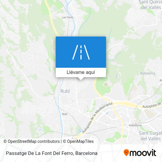 Mapa Passatge De La Font Del Ferro
