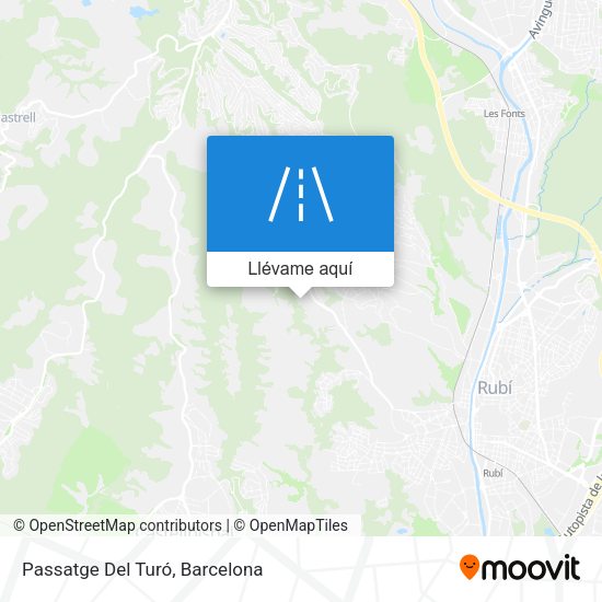 Mapa Passatge Del Turó