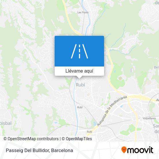 Mapa Passeig Del Bullidor