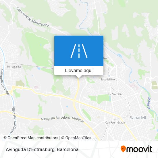 Mapa Avinguda D'Estrasburg